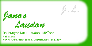 janos laudon business card